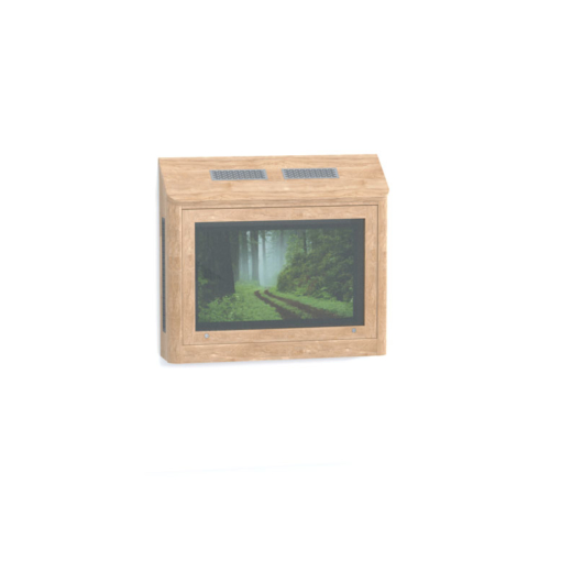 TV cabinet in a mental health lounge